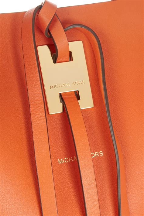 michael kors large miranda tote orange|michael kors tote.